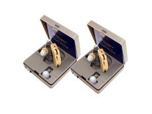 Comfortable Whisper Rechargeable BTE Hearing Amplifier in set of two units for wearing either ear, great for reducing ringing in the ears Comfortable Whisper Rechargeable BTE Hearing Amplifier in set of two units for wearing either ear, great for reducing ringing in the ears