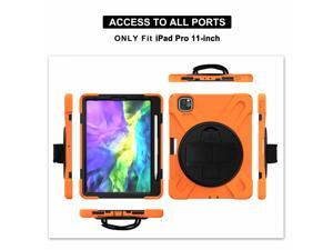 Shoulder Strap 360 Rotation Stand Shockproof Tablet Cover for iPadpro iPad Pro 11 Pro11 2021 2018 2020 Case Silicone PC Shell Shoulder Strap 360 Rotation Stand Shockproof Tablet Cover for iPadpro iPad Pro 11 Pro11 2021 2018 2020 Case Silicone PC Shell