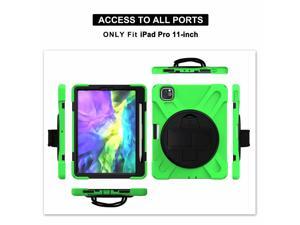 Shoulder Strap 360 Rotation Stand Shockproof Tablet Cover for iPadpro iPad Pro 11 Pro11 2021 2018 2020 Case Silicone PC Shell Shoulder Strap 360 Rotation Stand Shockproof Tablet Cover for iPadpro iPad Pro 11 Pro11 2021 2018 2020 Case Silicone PC Shell