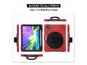 Shoulder Strap 360 Rotation Stand Shockproof Tablet Cover for iPadpro iPad Pro 11 Pro11 2021 2018 2020 Case Silicone PC Shell Shoulder Strap 360 Rotation Stand Shockproof Tablet Cover for iPadpro iPad Pro 11 Pro11 2021 2018 2020 Case Silicone PC Shell