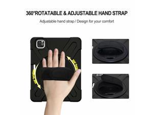 Shoulder Strap 360 Rotation Stand Shockproof Tablet Cover for iPadpro iPad Pro 11 Pro11 2021 2018 2020 Case Silicone PC Shell Shoulder Strap 360 Rotation Stand Shockproof Tablet Cover for iPadpro iPad Pro 11 Pro11 2021 2018 2020 Case Silicone PC Shell
