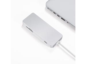 VT102 PD Charging fast Ethernet USB C-type C Hub with USB Charging Port HDMI Port USB Ports SD & MicroSD Card Reader