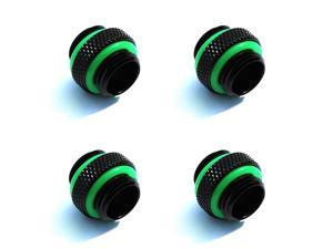 Bitspower G1/4" Matt Black Mini Dual G1/4" Extender (4PCS)