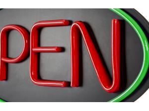 JUMBO LED Open Sign With Remote! Very Bright! BD32-1 (32x16) Red & Green JUMBO LED Open Sign With Remote! Very Bright! BD32-1 (32x16) Red & Green