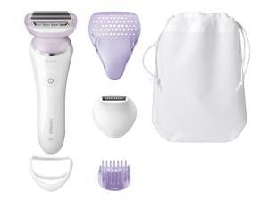 Philips SatinShave Women's Electric Shaver, Cordless Painless Body Hair Removal with Trimmer for Sensitive Skin/Areas Prone to Cuts or Irritation, BRL170/50