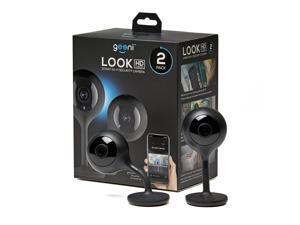 Geeni LOOK 2 Pack 1080p HD Smart Home Surveillance System with Night Vision, Motion Detection, 2 Way Audio,Remote Access with iOS Android App, No Hub Required, Black Geeni LOOK 2 Pack 1080p HD Smart Home Surveillance System with Night Vision, Motion Detection, 2 Way Audio,Remote Access with iOS Android App, No Hub Required, Black