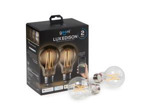 Geeni Smart Light Bulb, Smart Bulb Glass Vintage Edison Smart WiFi LED Bulb, A19 60W Equivalent, Dimmable, Soft White 2700K, No Hub Required, Works with Alexa The Google Assistant & Cortana 2 Pack Geeni Smart Light Bulb, Smart Bulb Glass Vintage Edison Smart WiFi LED Bulb, A19 60W Equivalent, Dimmable, Soft White 2700K, No Hub Required, Works with Alexa The Google Assistant & Cortana 2 Pack