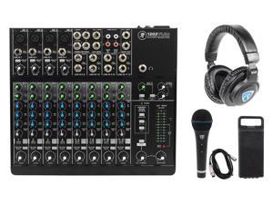 Mackie 1202VLZ4 12-channel Compact Analog Mixer w/4 ONYX Preamps+Headphones+Mic
