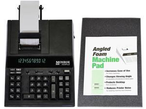 Monroe 2020PlusX 12-Digit Medium-Duty Color Printing Calculator / Adding Machine With Foam Elevation Wedge Monroe 2020PlusX 12-Digit Medium-Duty Color Printing Calculator / Adding Machine With Foam Elevation Wedge