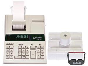 Certified Refurbished 1 Monroe 122PDX Medium-Duty 12-Digit Print//Display Calculator With The Fastest Printing Speed