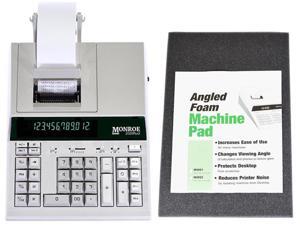 Monroe 2020PlusX 12-Digit Medium-Duty Color Printing Calculator / Adding Machine With Foam Elevation Wedge Monroe 2020PlusX 12-Digit Medium-Duty Color Printing Calculator / Adding Machine With Foam Elevation Wedge