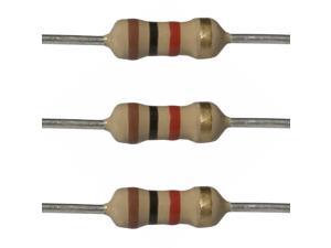 1k Ohm Resistors, 1/4 W, 5% (Pack of 100) 1k Ohm Resistors, 1/4 W, 5% (Pack of 100)