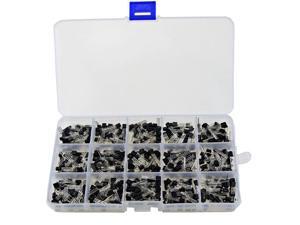 T0-92 Power Transistor assortment Kit NPN PNP Kit Set Three Pins 15 Values 300PCS (20pcs for each Value) with Clear Plastic Box T0-92 Power Transistor assortment Kit NPN PNP Kit Set Three Pins 15 Values 300PCS (20pcs for each Value) with Clear Plastic Box