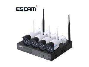 ESCAM WNK404 4CH 720P Outdoor IR Video Wireless Surveillance Security IP Camera CCTV NVR System Kit