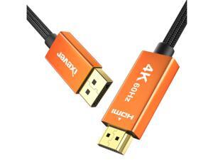 DP DisplayPort to HDMI Cable 10ft 4K@60Hz, iXever Disiplay Port to HDMI 3M Male to Male, Nylon Braided Gold-Plated Aluminum Shell, Compatible for HDTV, Monitor, AMD, NVIDIA, Lenovo, HP and More DP DisplayPort to HDMI Cable 10ft 4K@60Hz, iXever Disiplay Port to HDMI 3M Male to Male, Nylon Braided Gold-Plated Aluminum Shell, Compatible for HDTV, Monitor, AMD, NVIDIA, Lenovo, HP and More