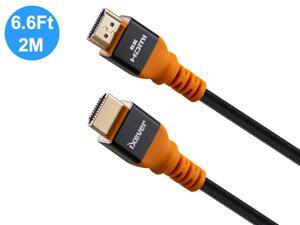 iXever 8K HDMI Cable 6.6ft / 2M, HDMI 2.1 Ultra HD 48Gpbs, 8K@120K120 144Hz eARC HDR10 4:4:4 HDCP 2.2 & 2.3 Compatible with Dolby Vision Xbox PS4 PS5 Apple TV 4K Roku Fire TV Switch Vizio Sony LG S iXever 8K HDMI Cable 6.6ft / 2M, HDMI 2.1 Ultra HD 48Gpbs, 8K@120K120 144Hz eARC HDR10 4:4:4 HDCP 2.2 & 2.3 Compatible with Dolby Vision Xbox PS4 PS5 Apple TV 4K Roku Fire TV Switch Vizio Sony LG S