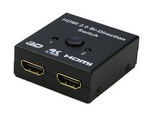 HDMI Switch 4K HDMI Splitter, iXever Aluminum HDMI Switcher 2 Input 1 Output Bi-Directional, HDMI Switch Splitter 2 x 1/1 x 2, No External Power Required, Support 4K 3D HD 1080P for Xbox PS4 Roku HDTV