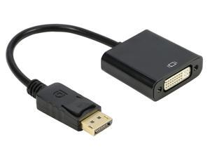 DP DisplayPort to DVI Adapter DP2DVI, iXever Gold-Plated Display Port to DVI-D Adapter (Male to Female) Compatible with Computer, Desktop, Laptop, PC, Monitor, Projector, HDTV - Black