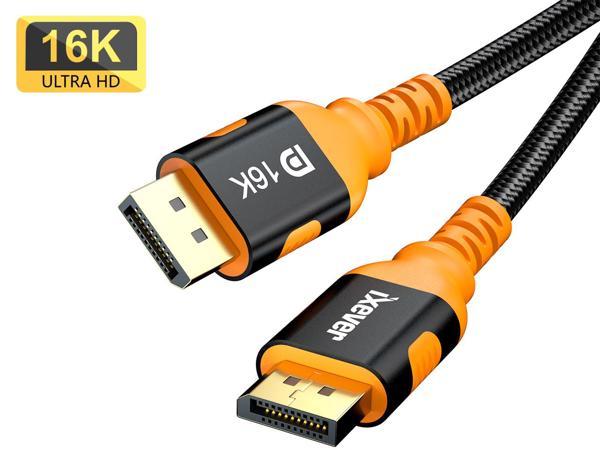 8K HDMI Cable 10ft, iXever Ultra HD High Speed 48Gpbs HDMI 2.1