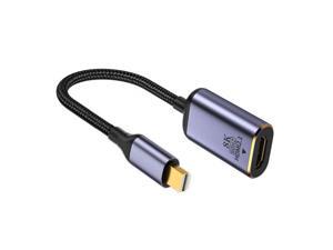 Cablecc Mini DisplayPort 1.4 Source to HDMI 2.0 Display 8K 60hz UHD 4K MINI-DP to HDMI Female Monitor Adapter Cable