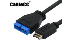 Cablecc USB 3.1 Front Panel Header to USB 3.0 20Pin Header Extension Cable 20cm for ASUS Motherboard