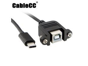 Cablecc USB-C USB 3.1 Type-C Male to Standard USB 2.0 B Type Female Data Cable for Tablet & Cell Phone UC-374 Cablecc USB-C USB 3.1 Type-C Male to Standard USB 2.0 B Type Female Data Cable for Tablet & Cell Phone UC-374