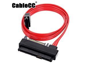 Cablecc  SFF-8482 SAS 29 Pin to 7 Pin SATA Hard Disk Drive Raid Cable with 15 Pin SATA Power Port