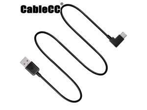 Cablecc 100cm Right Angled USB 3.1 Type C USB-C to USB 2.0 Cable 90 Degree Connector for Tablet  & Mobile Phone