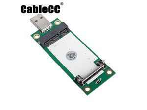 Cablecc Mini PCI-E Wireless WWAN to USB Adapter Card with SIM Card Slot Module Testing Tools