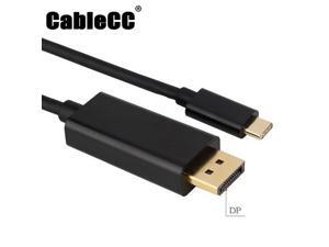 Cablecc USB 3.1 Type C USB-C to DisplayPort DP 4K UHD HDTV Cable for Chromebook & Macbook & Laptop Black UC-311-BK