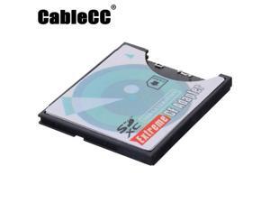 Cablecc Camera SD SDHC SDXC to High-Speed Extreme Compact Flash CF Type I Memory Card Adapter