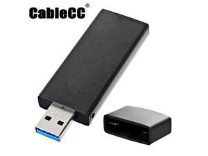 Cablecc 42mm NGFF M2 SSD  to USB 3.0 External PCBA Conveter Adapter Card Flash Disk Type with Black Case