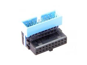 Cablecc USB 3.0 20pin Male to Female Extension Adapter Up Angled 90 Degree for Motherboard Mainboard Cablecc USB 3.0 20pin Male to Female Extension Adapter Up Angled 90 Degree for Motherboard Mainboard