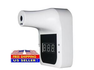Non-contact K3 Wall Mounted Infrared Temperature Measurement Forehead Thermometer with Alarm for Office Home Supermarket Subway School Community (no battery included) use 18650 li-ion battery flat top Non-contact K3 Wall Mounted Infrared Temperature Measurement Forehead Thermometer with Alarm for Office Home Supermarket Subway School Community (no battery included) use 18650 li-ion battery flat top