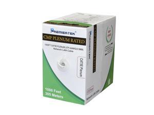 Cat5e CMP Plenum 1000ft Bulk UTP 350Mhz Network LAN Cable LSZH NEW White Cat5e CMP Plenum 1000ft Bulk UTP 350Mhz Network LAN Cable LSZH NEW White