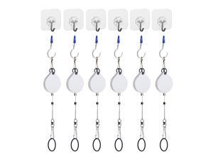 KIWI design 6 Packs Retracable VR Cable Management | Ceiling Suspension System Compitable with Vive/Vive Pro Virtual Reality/Oculus Rift/Playstation VR/Microsoft MR VR Accessories (White) KIWI design 6 Packs Retracable VR Cable Management | Ceiling Suspension System Compitable with Vive/Vive Pro Virtual Reality/Oculus Rift/Playstation VR/Microsoft MR VR Accessories (White)