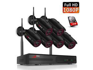 ANRAN Security Camera System Wireless, 2TB Hard Drive Pre-Install 8 Channel 1080P NVR, 6PCS 1080P 2.0MP CCTV WIFI IP Cameras for Homes,IR Night,Motion Detection, Surveillance Video Security System. ANRAN Security Camera System Wireless, 2TB Hard Drive Pre-Install 8 Channel 1080P NVR, 6PCS 1080P 2.0MP CCTV WIFI IP Cameras for Homes,IR Night,Motion Detection, Surveillance Video Security System.