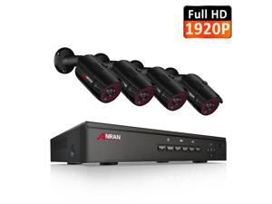 ANRAN 1920P 8 Channel Video Security Camera System,Surveillance DVR Recorder and 4 x 5.0MP Weatherproof CCTV Bullet Camera Outdoor/Indoor with Night Vision, Email Alarm, Motion Detect(No Hard Drive) ANRAN 1920P 8 Channel Video Security Camera System,Surveillance DVR Recorder and 4 x 5.0MP Weatherproof CCTV Bullet Camera Outdoor/Indoor with Night Vision, Email Alarm, Motion Detect(No Hard Drive)