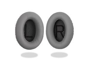 REYTID Replacement Grey Ear Pad Cushion Kit Compatible with Bose QuietComfort 15 / QC15 / QC2 Headphones