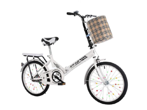 KINGZONE 16/20 Inch Light Folding Bicycle For Men To Work Riding Girl Style Net Red Foldable Gift Bag KINGZONE 16/20 Inch Light Folding Bicycle For Men To Work Riding Girl Style Net Red Foldable Gift Bag