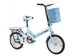 KINGZONE 16/20 Inch Light Folding Bicycle For Men To Work Riding Girl Style Net Red Foldable Gift Bag KINGZONE 16/20 Inch Light Folding Bicycle For Men To Work Riding Girl Style Net Red Foldable Gift Bag