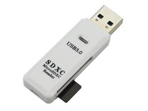 2 in 1 High Speed USB 3.0 Card Reader TF&SD Memory Card SDXC Micro-SD Memory Card Reader Adapter-White 2 in 1 High Speed USB 3.0 Card Reader TF&SD Memory Card SDXC Micro-SD Memory Card Reader Adapter-White
