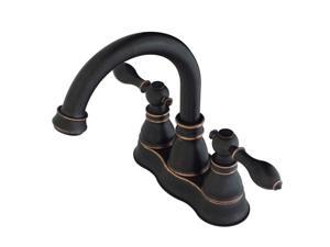 kingston brass fsc1616acl american classic two handle 4" centerset lavatory faucet, naples bronze