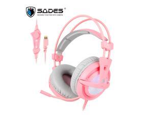 SADES A6 Virtual 7.1 Surround Sound USB Connector Wired Game Headset Over Ear For PC/Laptop SADES A6 Virtual 7.1 Surround Sound USB Connector Wired Game Headset Over Ear For PC/Laptop