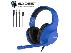 SADES Spirits Gaming Headset Multi-Platform LightWeigth Headphones For PC,Laptop,PS4,XBOX ONE,Mobile,VR,Nintendo Switch (Blue) SADES Spirits Gaming Headset Multi-Platform LightWeigth Headphones For PC,Laptop,PS4,XBOX ONE,Mobile,VR,Nintendo Switch (Blue)