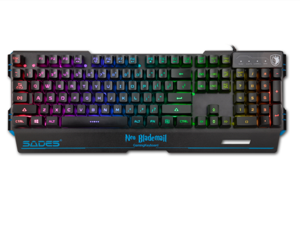 SADES NEO Blademail Gaming Keyboard Membrane 104 Keys Multimedia Wired RGB Keyboard With 5 RGB 7 Colors For PC Gamers SADES NEO Blademail Gaming Keyboard Membrane 104 Keys Multimedia Wired RGB Keyboard With 5 RGB 7 Colors For PC Gamers
