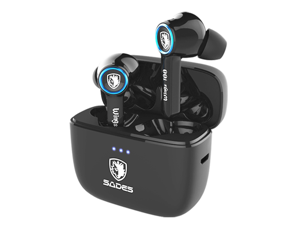 SADES Wings 100 True Wireless Gaming Earbuds With Clear Microphone Low Latency Gaming Bass Audio Blutooth Earbuds With Charging Box For Gamers SADES Wings 100 True Wireless Gaming Earbuds With Clear Microphone Low Latency Gaming Bass Audio Blutooth Earbuds With Charging Box For Gamers