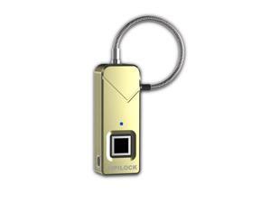 FIPILOCK New Good Market Fashion Smart Fingerprint Lock Biometric Padlock Portable Outdoor Padlock Gold FIPILOCK New Good Market Fashion Smart Fingerprint Lock Biometric Padlock Portable Outdoor Padlock Gold