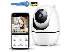 AI Human Tracking WiFi Security Camera, Wireless 1080P PTZ Pan/Tilt Cam, 3X Digital Zoom,2-way audio, Night Vision for Baby, Pet, Oldmen, Office, Home AI Human Tracking WiFi Security Camera, Wireless 1080P PTZ Pan/Tilt Cam, 3X Digital Zoom,2-way audio, Night Vision for Baby, Pet, Oldmen, Office, Home
