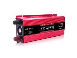 Inverter 12v 220v 2000W Car Inverters Voltage Transformer Car Converter 12 to 220 Solar Inverter Auto Power Inversor Charger Inverter 12v 220v 2000W Car Inverters Voltage Transformer Car Converter 12 to 220 Solar Inverter Auto Power Inversor Charger